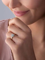 Beaverbrooks Gold 9ct Gold Diamond Cluster Ring 2mm Width