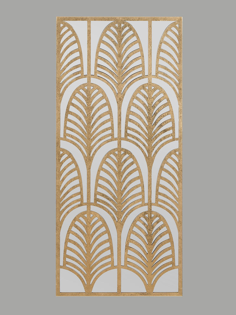 Rectangular gold mirrored wall art 90x40cm imported from the UK.