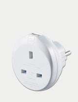 Go Travel UK-EU Adaptor with USB Travel Accessories