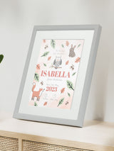 Jonnys Sister Personalised Woodland Framed Print 12 x 10 inches
