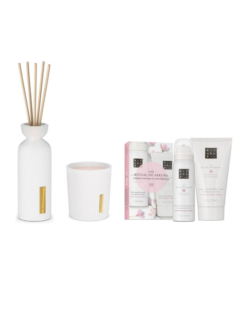 Rituals The Ritual of Sakura Mini Diffuser Candle and Bodycare Duo Gift Set