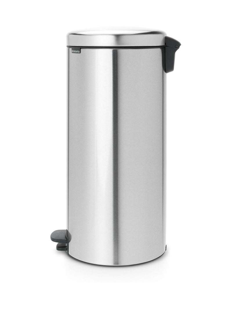 Brabantia matt steel fingerprint proof NewIcon pedal bin 30L - British product