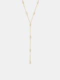Accessorize Gold Tone 14ct Plated Diamanté Necklace - British product
