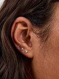 Accessorize 925 Sterling Silver 3-Pack Ball Stud Earrings