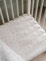 Avery Row Anemone Cotbed Fitted Sheet 140cm x 70cm