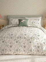 Sanderson Green Solaine 100% Cotton Duvet Cover Set