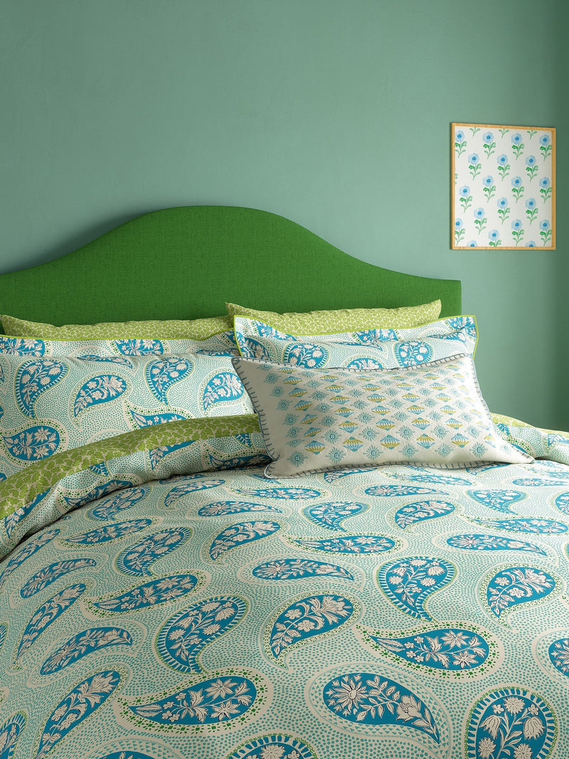Land & Shore Green Melody duvet set, UK version