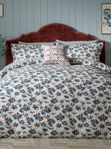 Land & Shore Blue Red Grove 100% Cotton Duvet Set