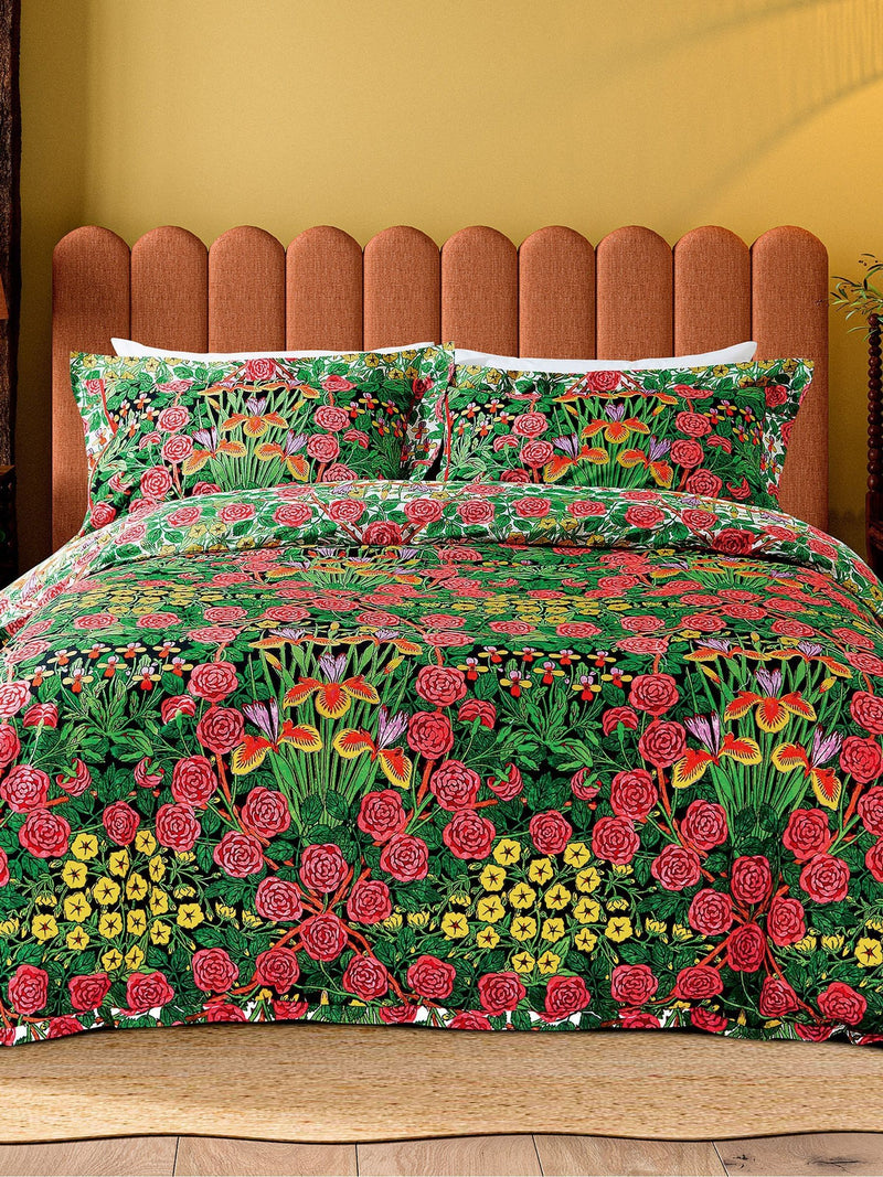 Morris & Co Sunburst Campanula duvet set, imported from the UK