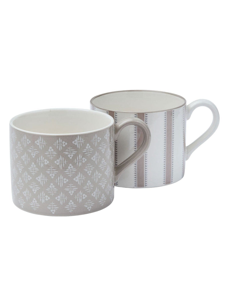 Murmur Linen Mara stoneware mugs set of 2, imported from the UK