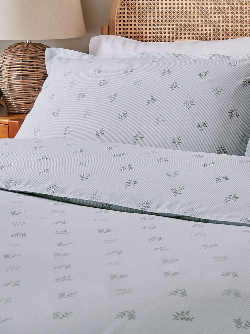 Murmur Sage Thalia duvet set, imported from the UK