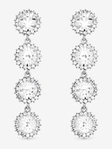 Jon Richard Crystal Statement Drop Earrings 55mm Length 12.4mm Width