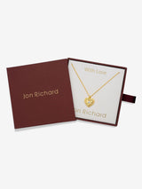 Jon Richard 18K Gold Plated Heart Pendant with Gift Box