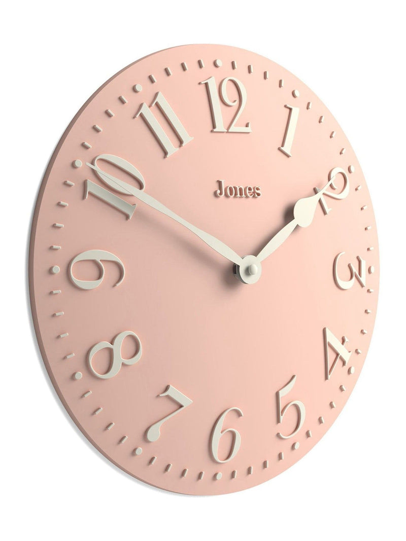 Jones Clocks Rose Pink Betty Convex wall clock 30cm, UK version