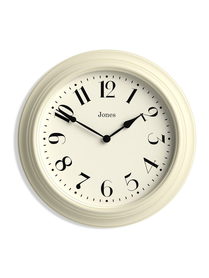 Jones Clocks cream Fenchurch wall clock 40cm, UK version