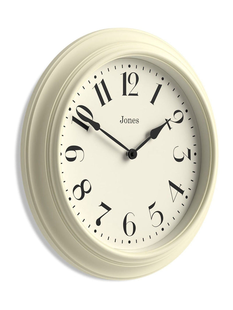Jones Clocks cream Fenchurch wall clock 40cm, UK version