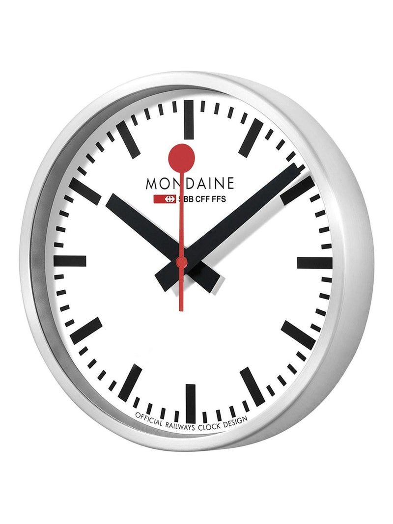 Mondaine White Wifi Stop 2 Go Wall Clock 25cm