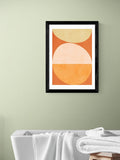 East End Prints Black Friendly Terracotta V wall art print - British product