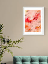 East End Prints White Abstract Painting I Wall Art Print by Iris Lehnhardt
