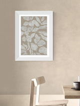 cartissi White Scattered Flowers Wall Art Print