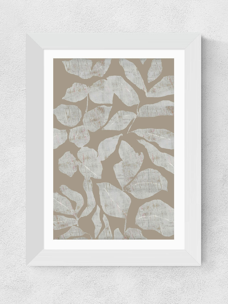 cartissi white scattered flowers wall art print - British product