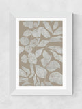 cartissi white scattered flowers wall art print - British product