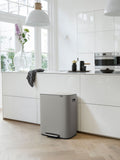 Brabantia Mineral Concrete Grey Bo Pedal Bin 30L