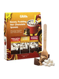 Gooey Pudding Hot Chocolate Spoon Set with three flavours, UK version