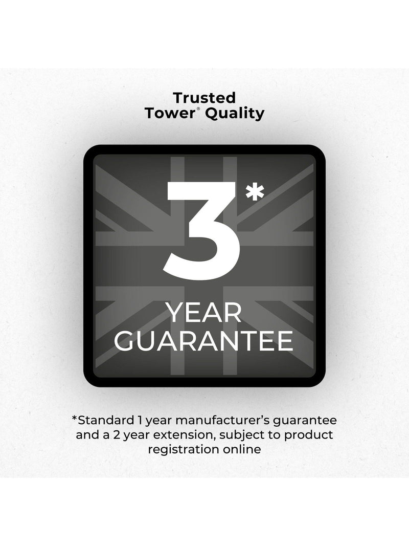 Tower Black Rectangular Sensor Bin 50L - British product