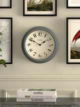 Jones Clocks Grey Venetian Moss Green Wall Clock 30.5cm