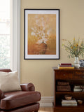 Laura Ashley black blossom in vase wall art frame medium, UK version