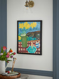 Laura Ashley A Cornish View black large wall art frame, UK version