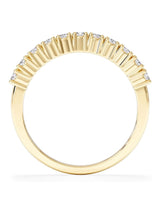 The Diamond Store White Twilight 0.50ct Lab Diamond Half Eternity Ring 9K Yellow Gold