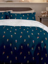 Copenhagen Home Blue Nutcracker Christmas Duvet Cover Set Single