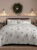 Copenhagen Home Grey Frida Christmas duvet cover set Single - British product