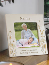 PMC Personalised Bees & Daisy Ceramic 4x4 Photo Frame