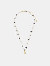 Accessorize Gold 14ct Gold-Plated Pendant Nugget Stone Station Necklace