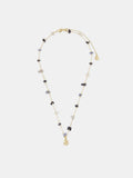 Accessorize Gold 14ct Gold-Plated Pendant Nugget Stone Station Necklace