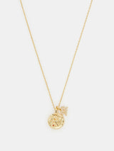 Accessorize Gold 14ct Gold-Plated Zodiac Charm Necklace