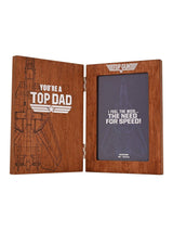 Widdop Brown Top Gun Top Dad Folding Photo Frame 28cm x 26.5cm