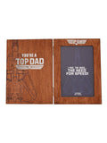 Widdop Brown Top Gun Top Dad photo frame 28cm x 26.5cm (British brand)