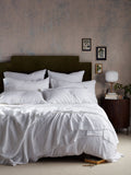Secret Linen Store White 100% Linen Extra Deep Fitted Fitted Sheet