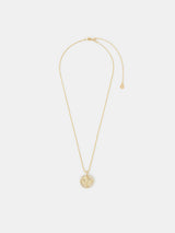 Accessorize Gold Plated 14-carat Diamante Coin Necklace