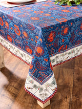 Joe Browns Blue Serene Bohemian Tablecloth 152cm x 219cm