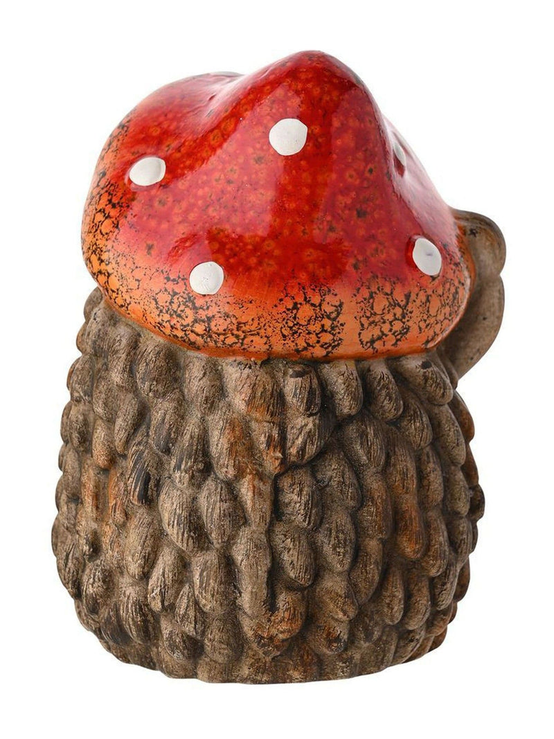 Widdop Brown Large Hedgehog In A Toadstool Hat
