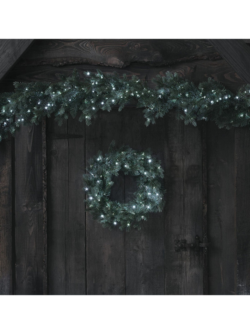 Lights4fun Dual Colour LED Christmas Garland 1.5m, UK version