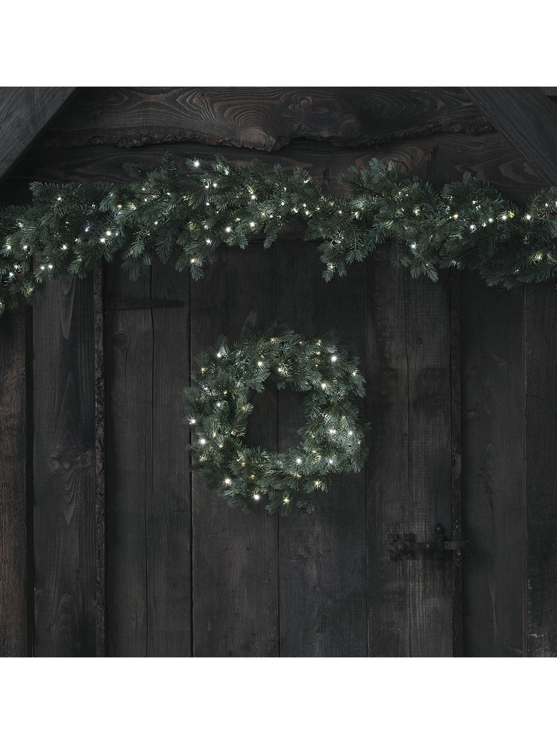 Lights4fun Dual Colour LED Christmas Garland 1.5m, UK version