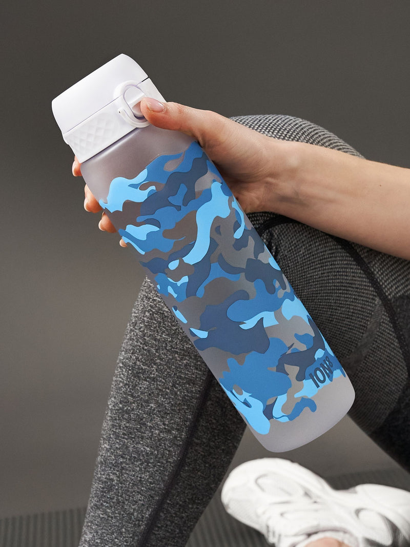Leak-Proof 1000ml Water Bottle with Flip Spout and Times to Drink