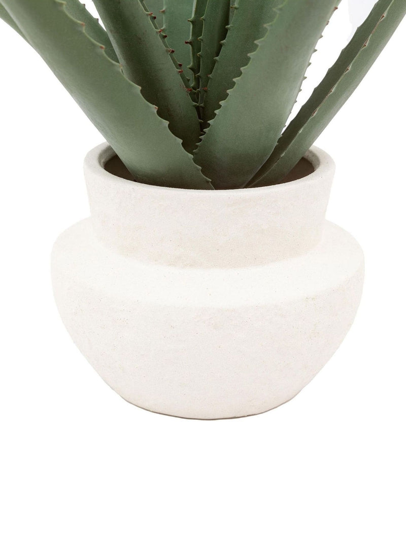 Gallery Home Faux Aloe Vera Ceramic Pot 51cm, UK version