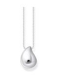 Thomas Sabo silver tone timeless shapes drop pendant necklace 45-50 cm chain (British brand)